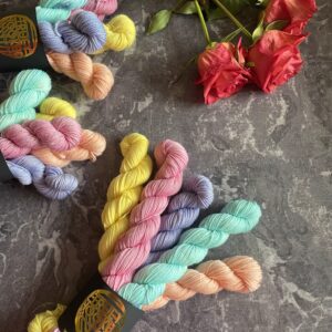 Mini Eggs DK with Nylon miniskeins